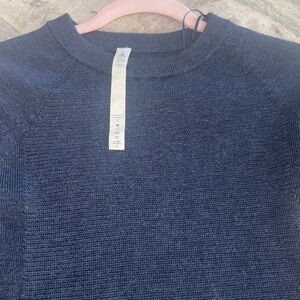 Lululemon Athletica Dark Blue Merino Wool Sweater